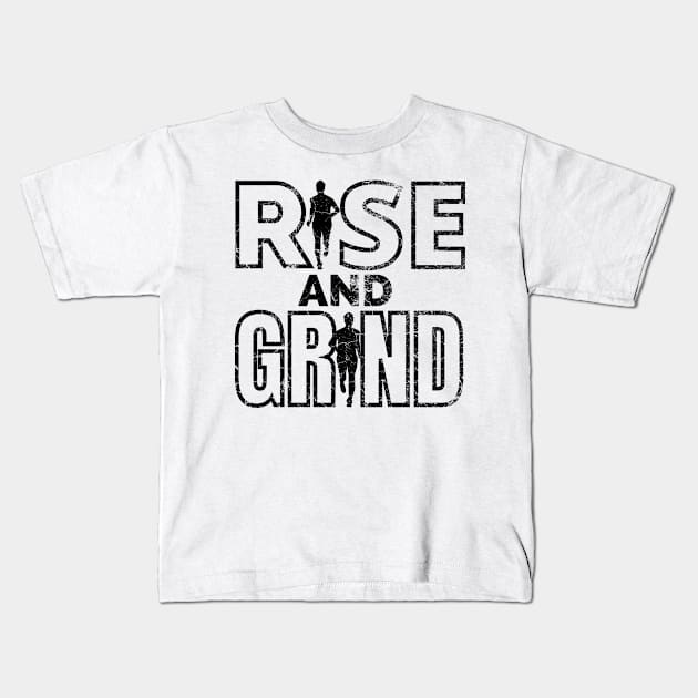 Rise and Grind Kids T-Shirt by IndiPrintables